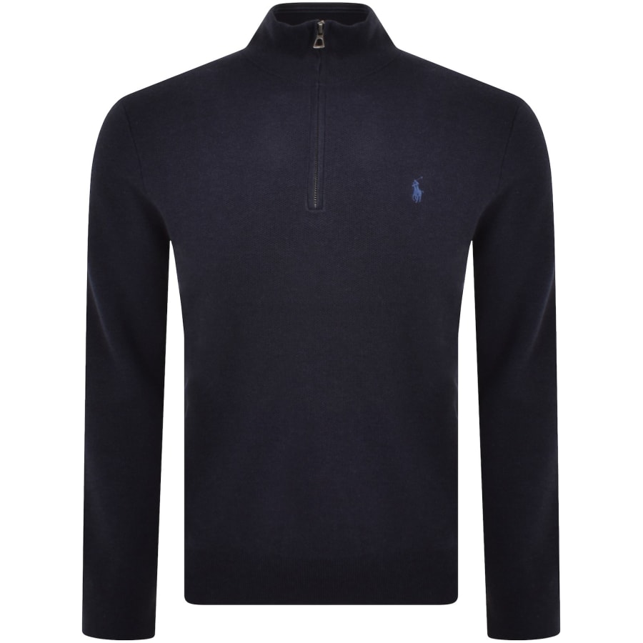 Ralph lauren navy zip jumper clearance